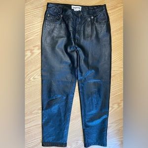 Genuine leather pants. 30”‎ waist.